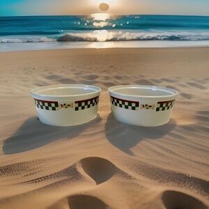 2 Vintage Betty Crocker Country Inn Collection Bowl 6&1/2" Round Quick Ship